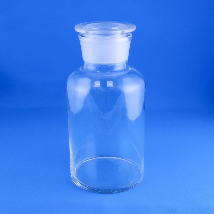 Склянка (штанглас) Labdevices, 2500 мл, светлое стекло, с притёртой пробкой, широкое горло