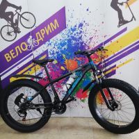 Велосипед 24" * 4.0"  ФЭТБАЙК SJeelt черно-синий
