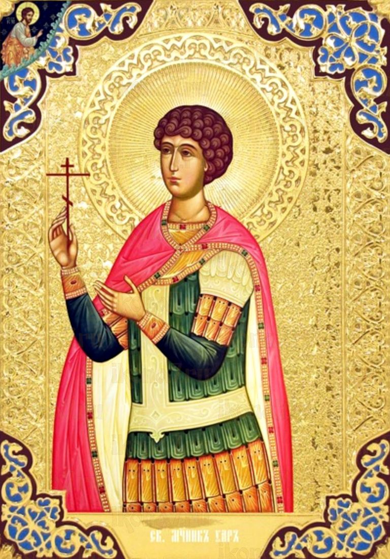 Уар Египетский рукописная Икона на липовой доске (22889)