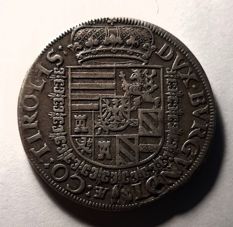 1 талер 1564 Австрия AUNC Редкий тип Священная Римская Империя Тироль