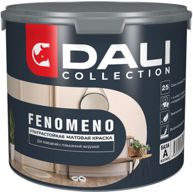 Краска для Стен и Потолков Dali Collection Fenomeno 2.5л Ультрастойкая, Матовая, Белая / Дали Феномено