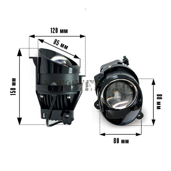 Фары противотуманные ASF14-40W FLOOD LADA с границей света