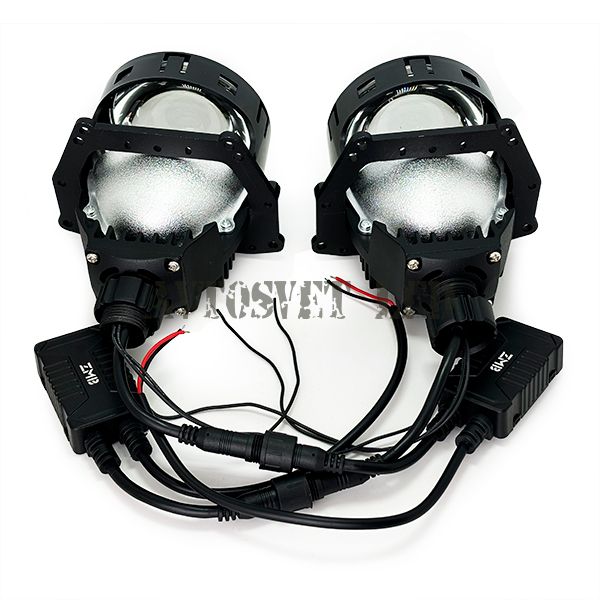 Светодиодные би-линзы BI-LED-AS3 (BI-LED дальний, ближний свет)