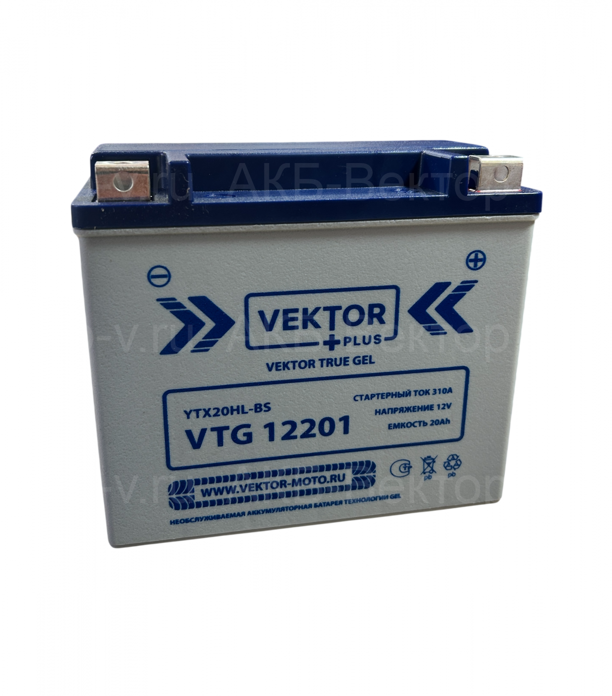АКБ VEKTOR VTG 12201 GEL 20Aч 310А