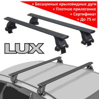 Багажник на крышу Haval F7x (2019-2024), Lux, черные крыловидные дуги