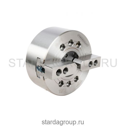 2х-кулачковый токарный патрон механизированный NT-210A8 FORCECHUCK со сквозным отверстием