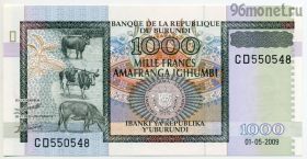 Бурунди 1000 франков 2009