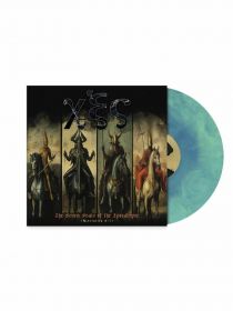 SAKIS TOLIS (ROTTING CHRIST) - The Seven Seals Of The Apocalypse - Galaxy doublemint green / aqua blue vinyl limited to 500 copies