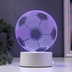 Светильник "Футбольный мяч" LED RGB от сети 9,5x12,5x16 см