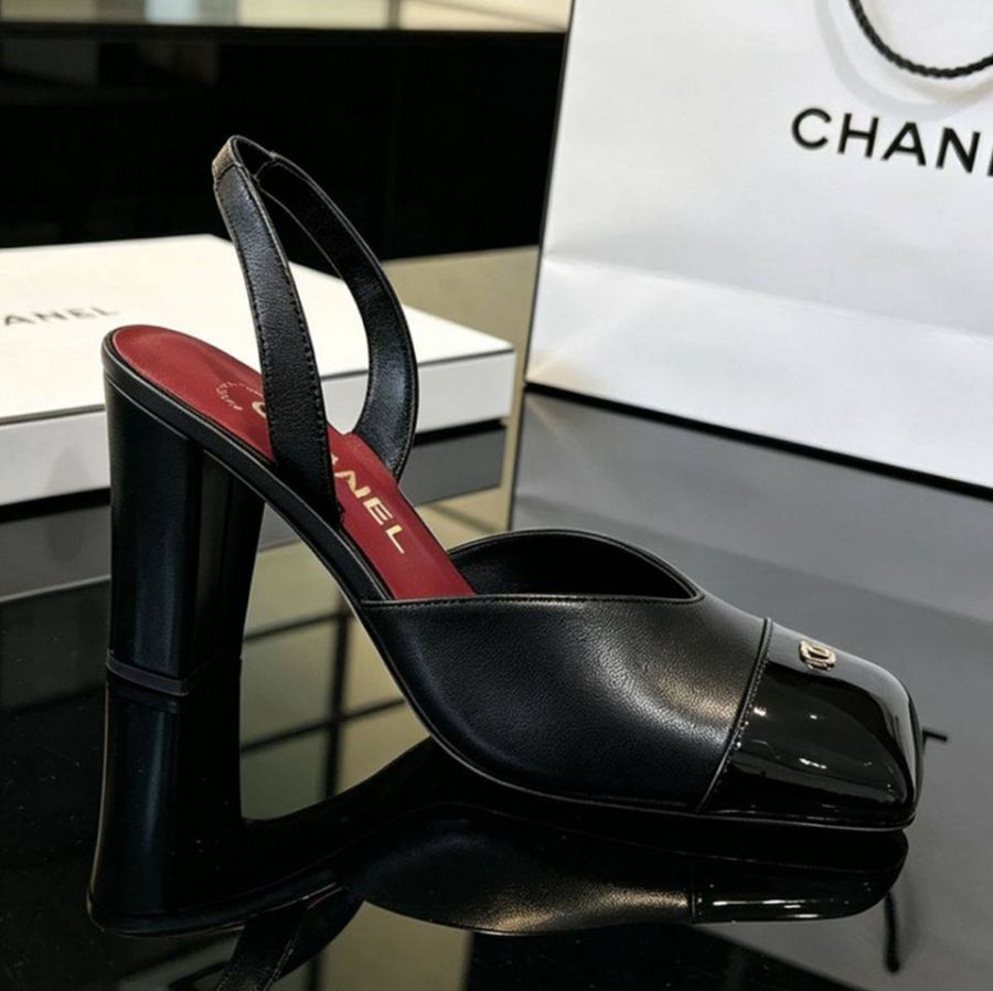 Босоножки на каблуке CHANEL Premium