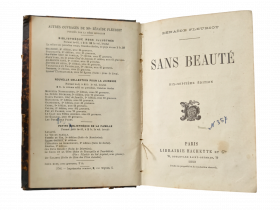 Антикварная книга «Без красоты» (Sans Beauté), 1889 г. на французском языке