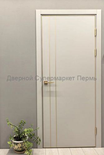 Урбан 2V 4х4 с врезом под магнитный замок, цвет Белый, Бежевый, Серый, Графит, кромка золото матовое