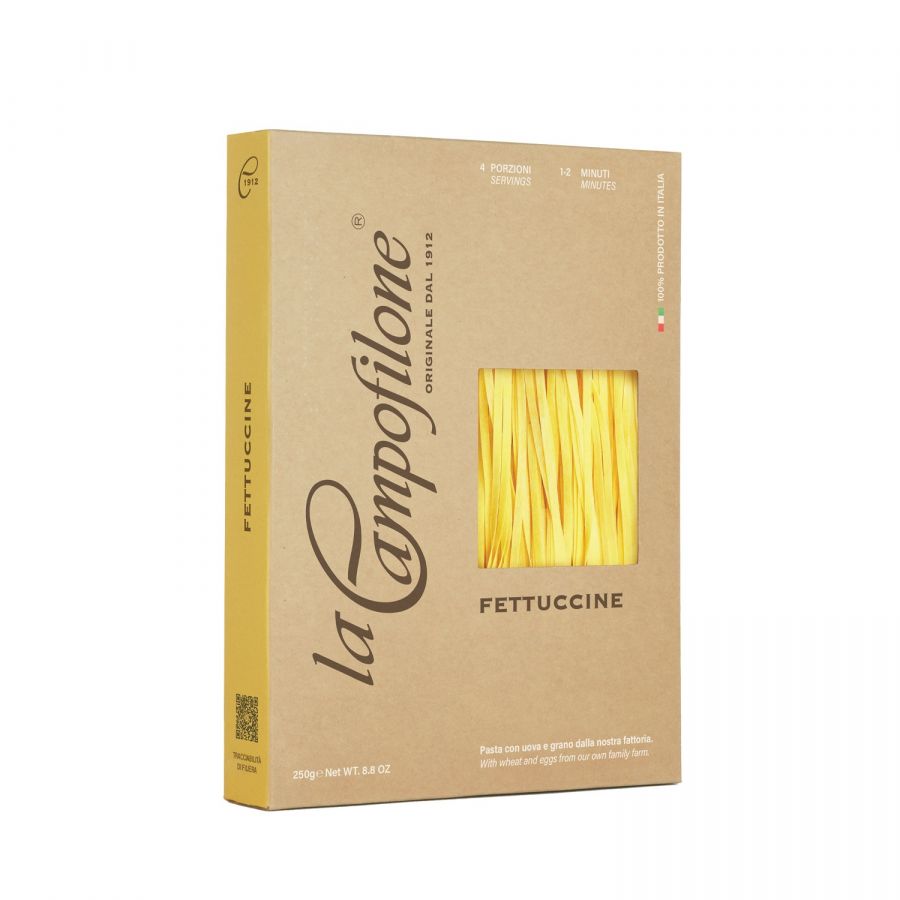 Яичная паста Феттуччине, 250 г, Pasta Fettuccine all’uova, La Campofilone, 250 g