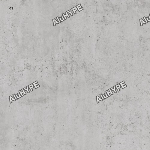 Алюминий рулонной окраски для фасада 1,5х1500х4000 покрытие PlastCover цвет 44 Бетон Манхэттен AluHype