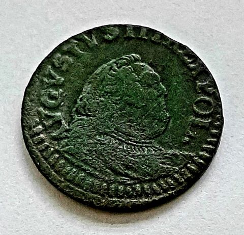 3 солида 1 грош 1755 Польша AUNC Литва Саксония Германия