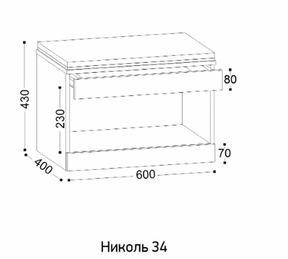 Николь-34 тумба