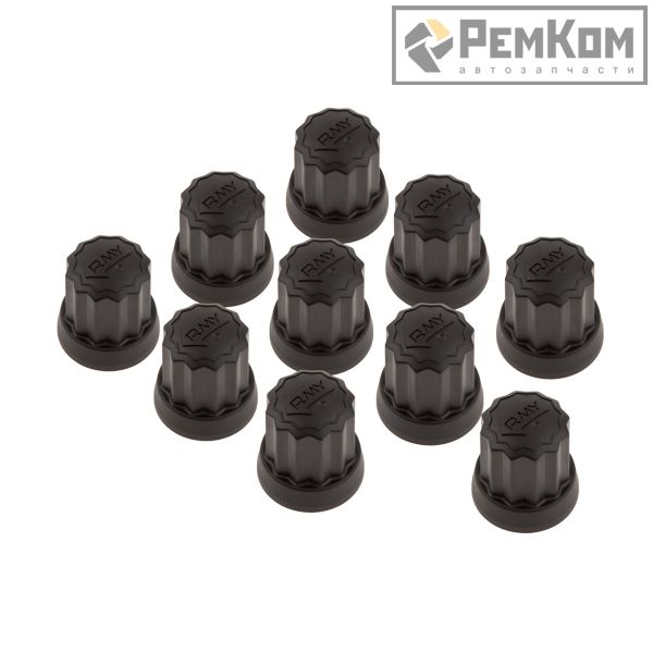 RK11140 * Колпачки-индикаторы затяжки колесных гаек 32 мм, черные, 10 шт.