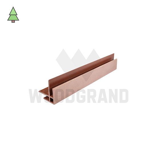 Угол соединительный для фасада из МПК WoodGrand 75*75 мм Терракот