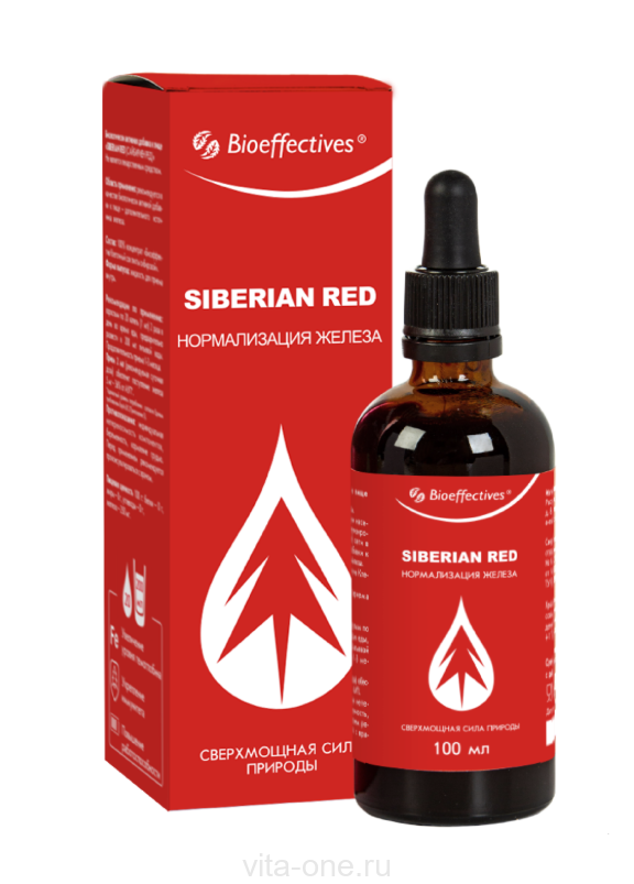 SIBERIAN RED усиленный клеточный сок пихты сибирской Биоэффектив 100 мл