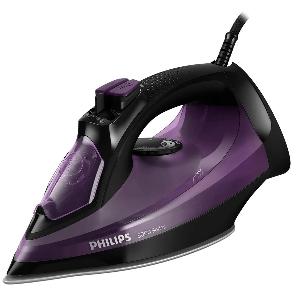 Утюг Philips Steam Iron DST5030/80 Series 5000, фиолетовый (ОРИГИНАЛ!!!), мощность 2400Вт, паровой удар 180г/мин, расход пар 45 г/мин