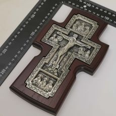 Крест настенный Царь Слава образ Иисуса Христа Спасителя (22*13см)