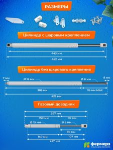 Термопривод для теплиц ТП-04 Тип 18 Автомат проветривания, макс нагрузка 5 кг , для открытия дверей, форточек