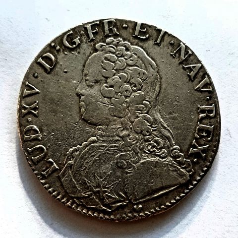 1 экю 1727 Экс -ан- Прованс UNC Франция Редкость
