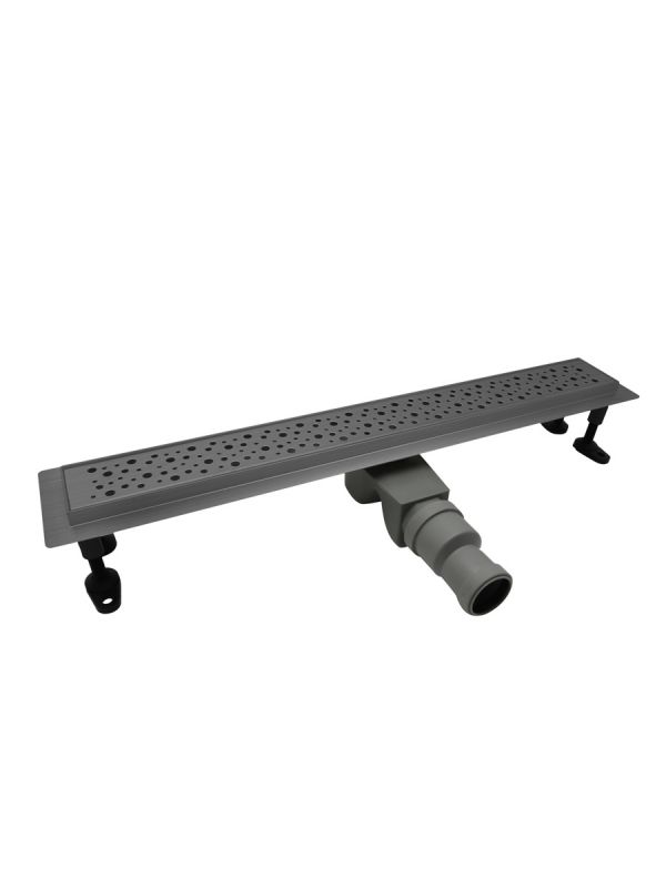 Душевой лоток CEZARES RELAX 80 см, RELAX-LD-80-GM, оружейная сталь