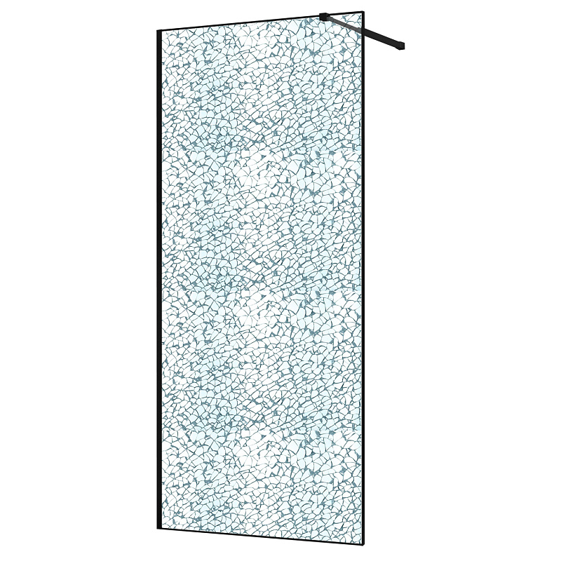 Душевая перегородка Azario Walk-In 120x200 черный матовый AZ-275-120-MВ-CBR
