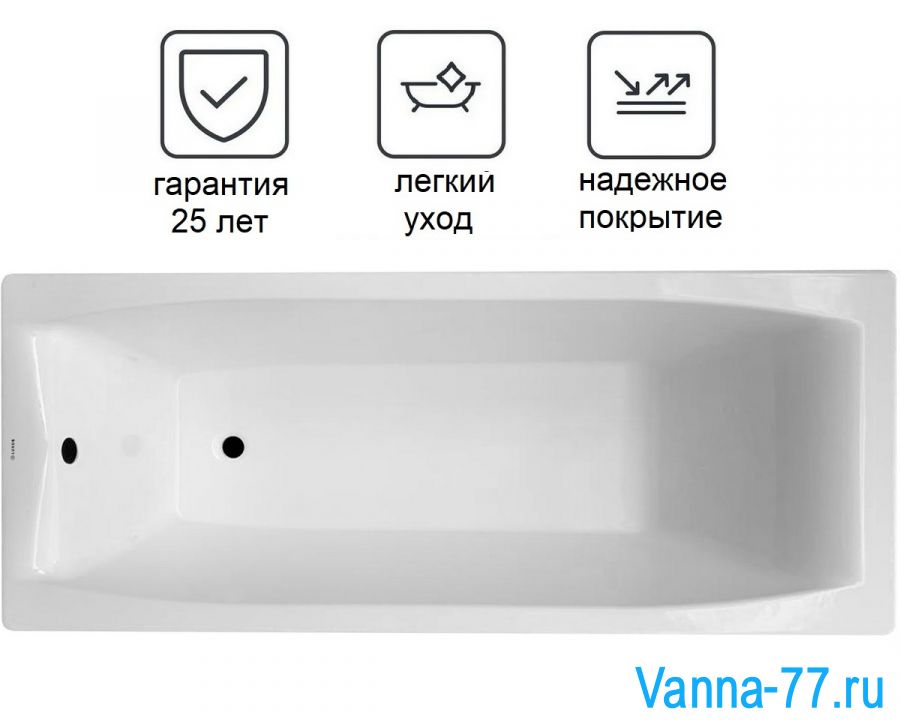 Чугунная ванна Luxus Crystal 170х70