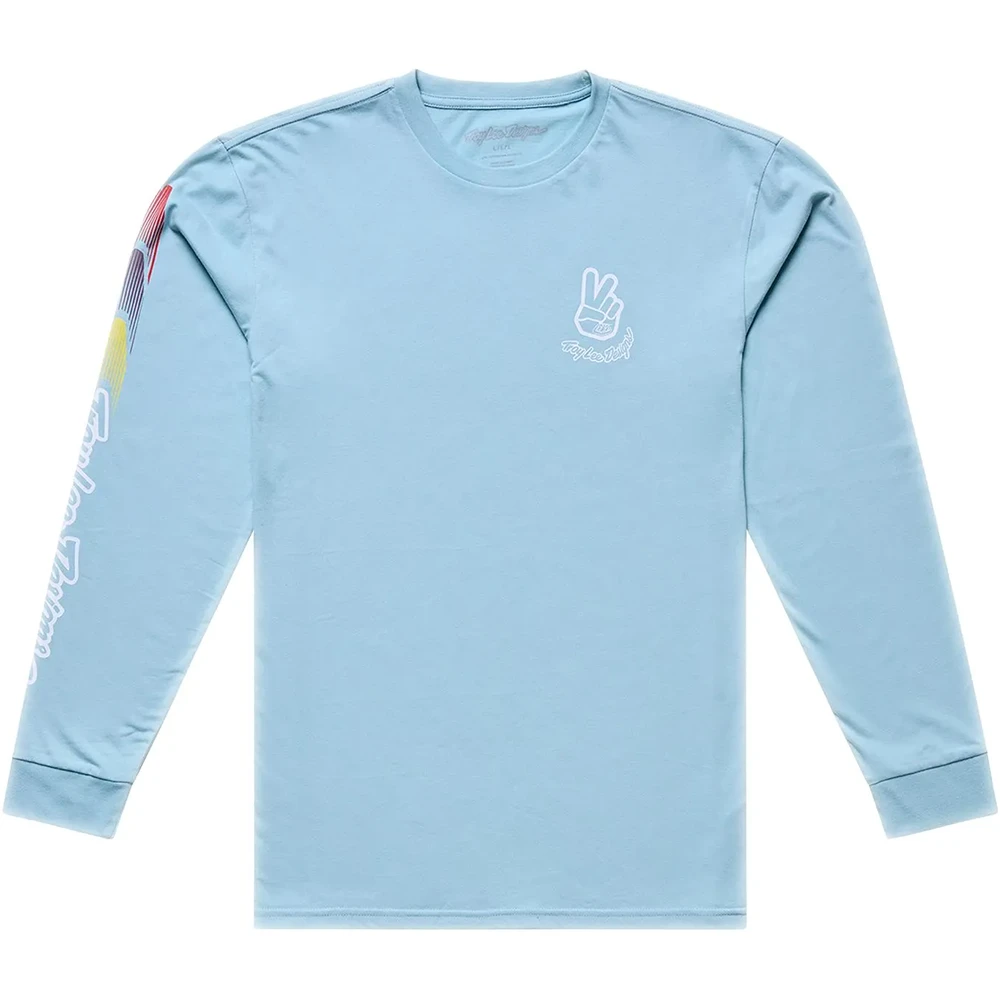 Troy Lee Designs Deuces LS Tee Dawn Blue лонгслив