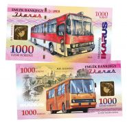 100 форинтов — Венгрия. Автобус Икарус (IKARUS) - Легендарный автопром. Памятная банкнота. UNC Oz Msh WB