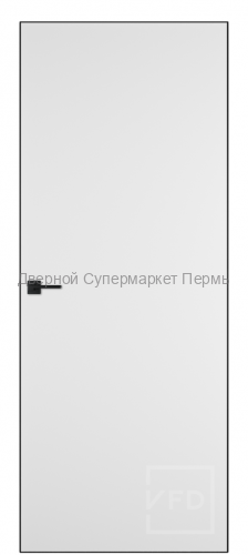 Скрытая дверь, кромка черная с 4х сторон ЛАЙТ