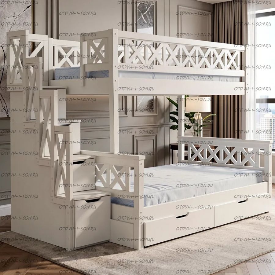 Кровать двухъярусная La Mer Массив №В3