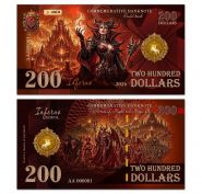 200 Dollars Heroes 3 Inferno. Инферно. Памятная банкнота. UNCB Oz Msh WB