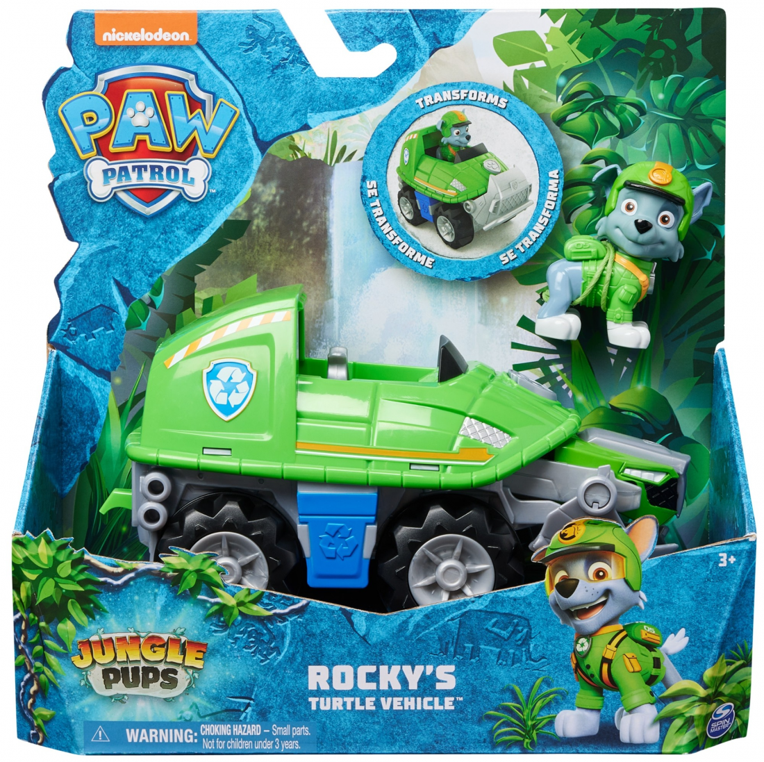 Щенячий патруль Paw Patrol Jungle Pups: Автомобиль Рокки + фигурка 6067763