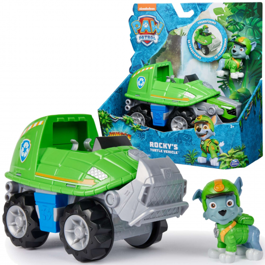 Щенячий патруль Paw Patrol Jungle Pups: Автомобиль Рокки + фигурка 6067763