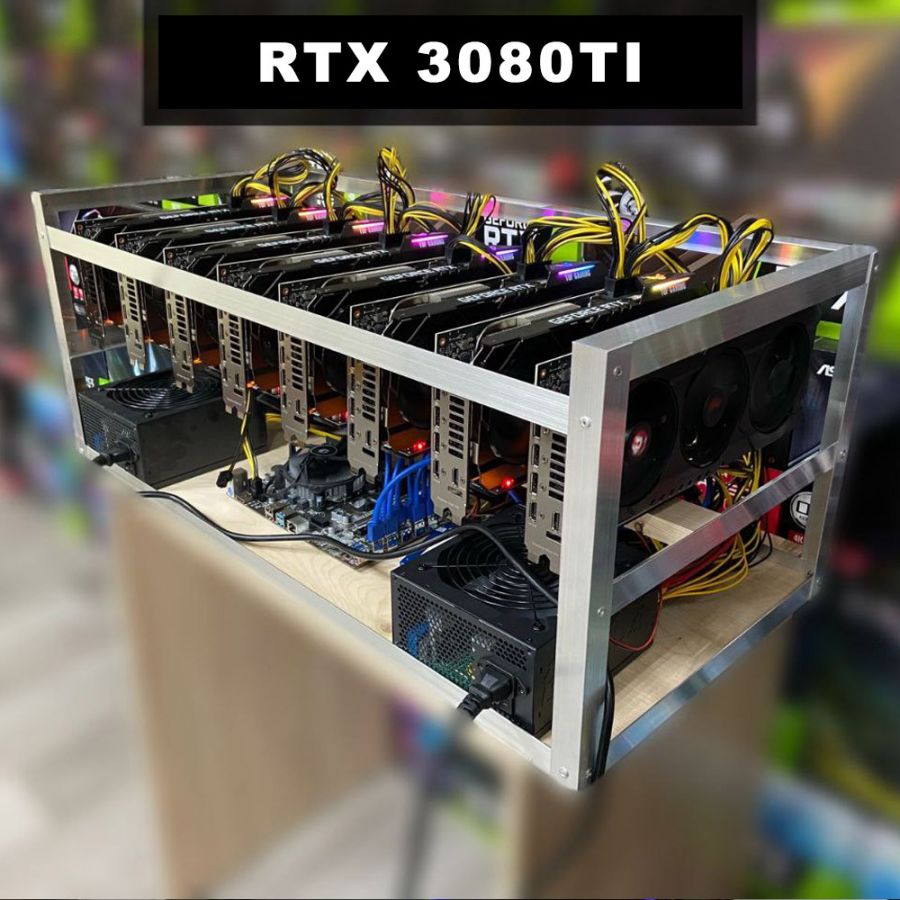 Майнинг Ферма NVIDIA RTX 3080Ti 4-6-8-12 видеокарт