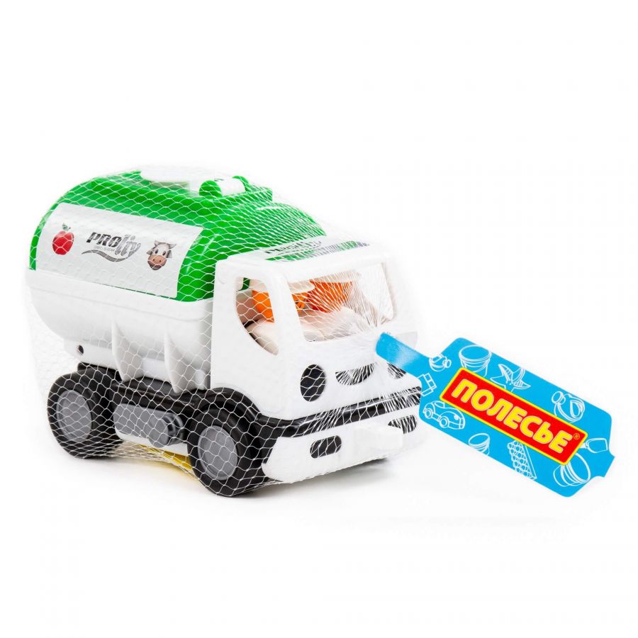 Автомобиль с цистерной "Мой первый грузовик" "PROliv" (зелёный) (в сеточке)