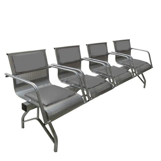 Многоместная секция Стайл-М, 4-х местная (Серая)