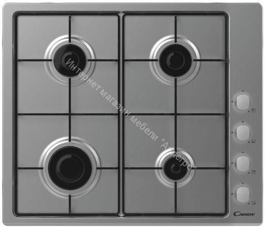 Газовая варочная панель CANDY CHW6LX нержавеющая сталь