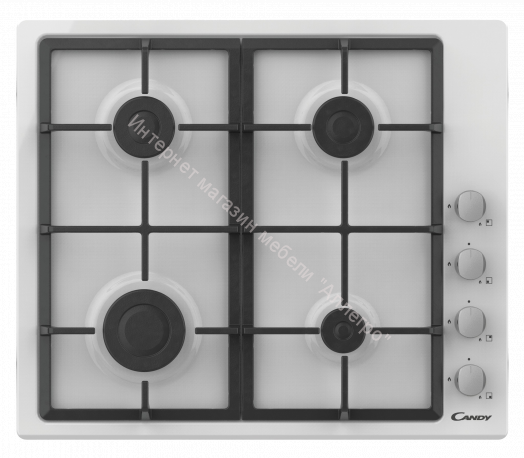 Газовая варочная панель CANDY CHG6LW белая