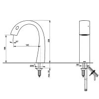 Смеситель для раковины Toto Neorest TLP01701R схема 3