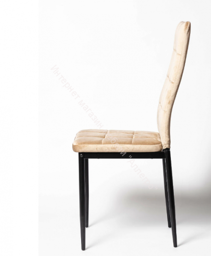 Кухонный стул "DC 4032B" Бежевый вельвет G062-12/опоры чёрные