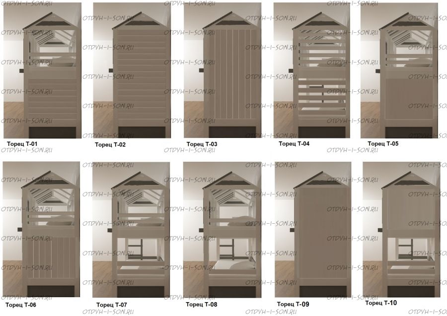 Торцевая панель кровати Домика