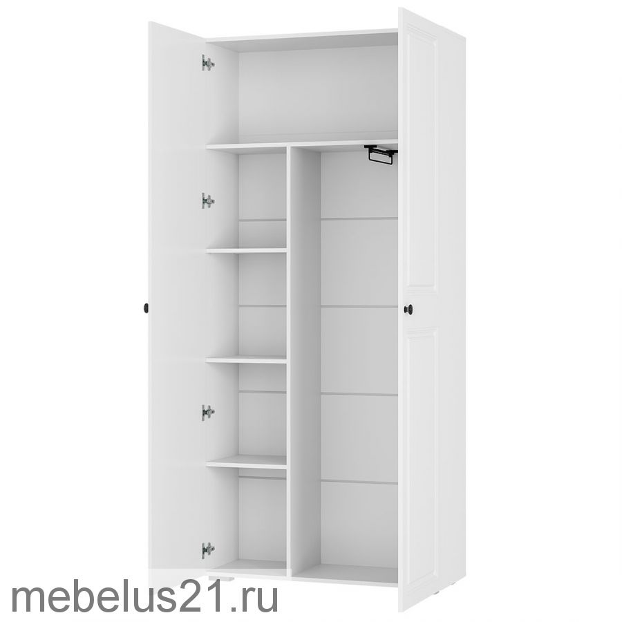 Шкаф 2-х створчатый Софт ШК-01 белый