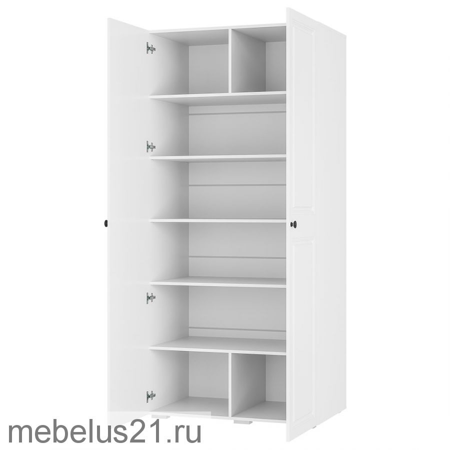 Шкаф 2-х ств универсальный Софт ШК-02 белый/эмаль белая