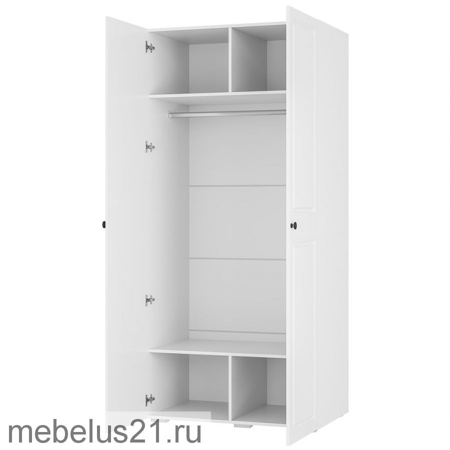 Шкаф 2-х ств универсальный Софт ШК-02 белый/эмаль белая