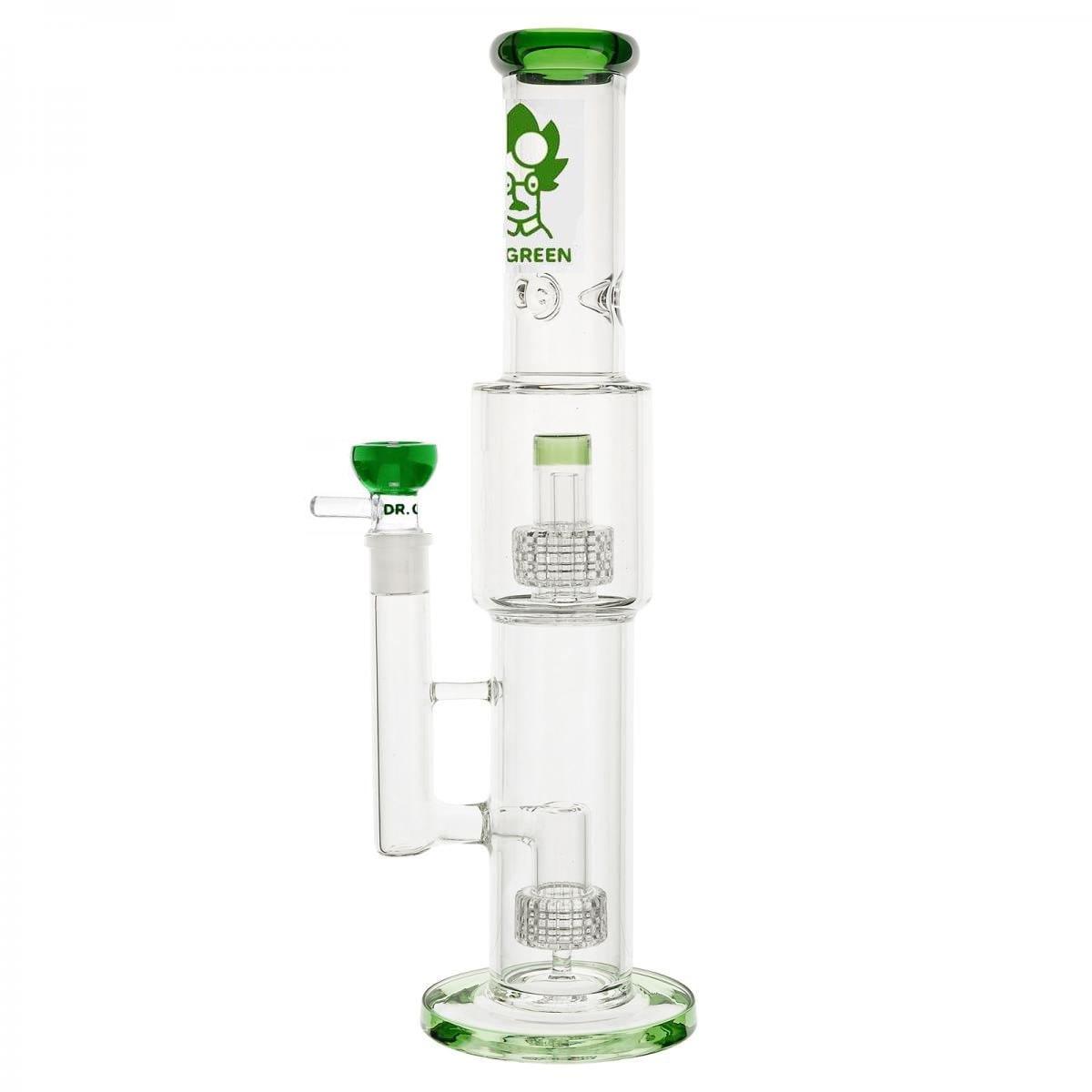 Стеклянный Бонг Dr.Green Double Matrix Perc Ice