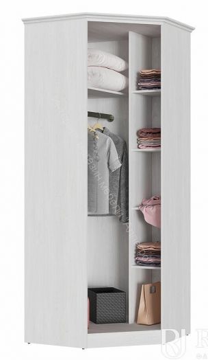 Шкаф угловой с зеркалом ЯН-22 "Янна" Орех Мальта